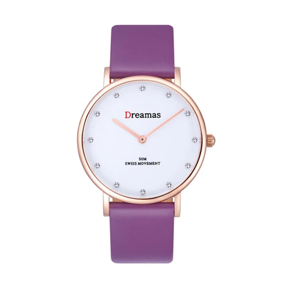 Dreamas Fashion Personality Lady Quartz Watch D0167 D168 D169 D170 Поддержка Whole и Retail240F