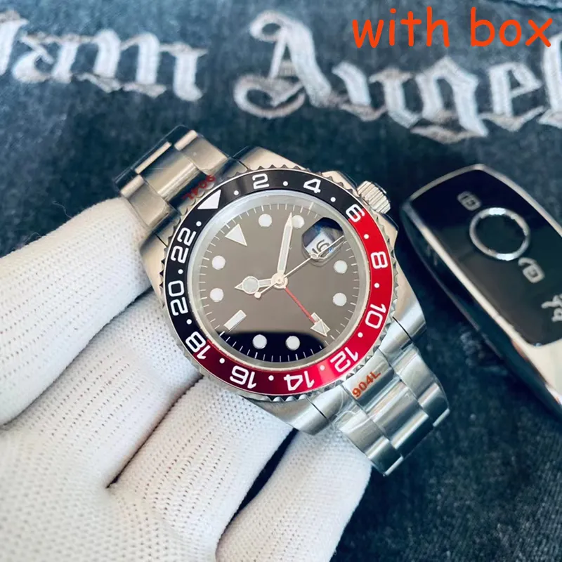 Iconic GMT Link Ceramic Bezel Steel Watch 40mm in Silver