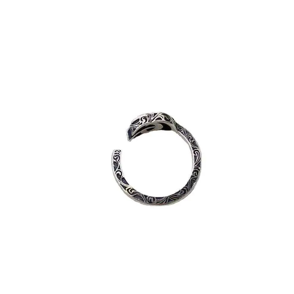 2023 Nouveaux bijoux de mode de luxe de haute qualité pour l'ouverture des clés hommes et femmes corps complet en argent sterling bague en argent thaïlandais style de luxe léger