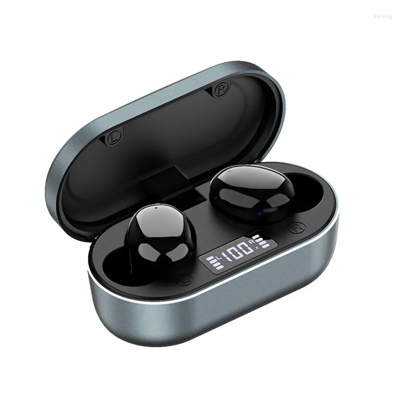 Auriculares intrauditivos Bluetooth inalámbricos deportivos impermeables con micrófono estéreo Mini