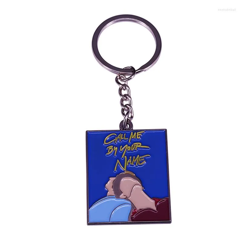 Porte-clés Appelez-moi par votre nom Porte-clés de film Elio et Oliver Fans Charm Gift