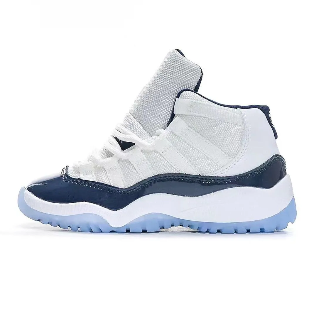 حذاء 2023 Cherry 11s لكرة السلة للأطفال للأولاد 11 حذاء Jumpman للأطفال حذاء رياضي متوسط شيكاغو مصمم عسكري رمادي المدربين بيبي كيد وشباب طفل صغير الحجم: 25-35