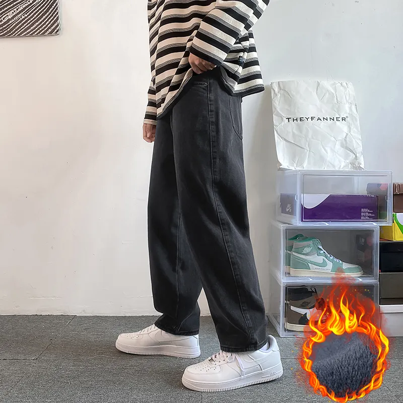 Pantalones De Mezclilla Rasgados Y Ajustados Para Hombre, Pantalones De Mezclilla Elásticos De Pierna Recta, Desgastados, Ropa De Calle, Negro