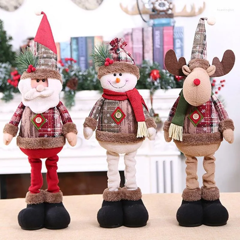 Рождественские украшения 2023 Dolls Tree Innovative Elk Santa Snowman украшение детского года подарок