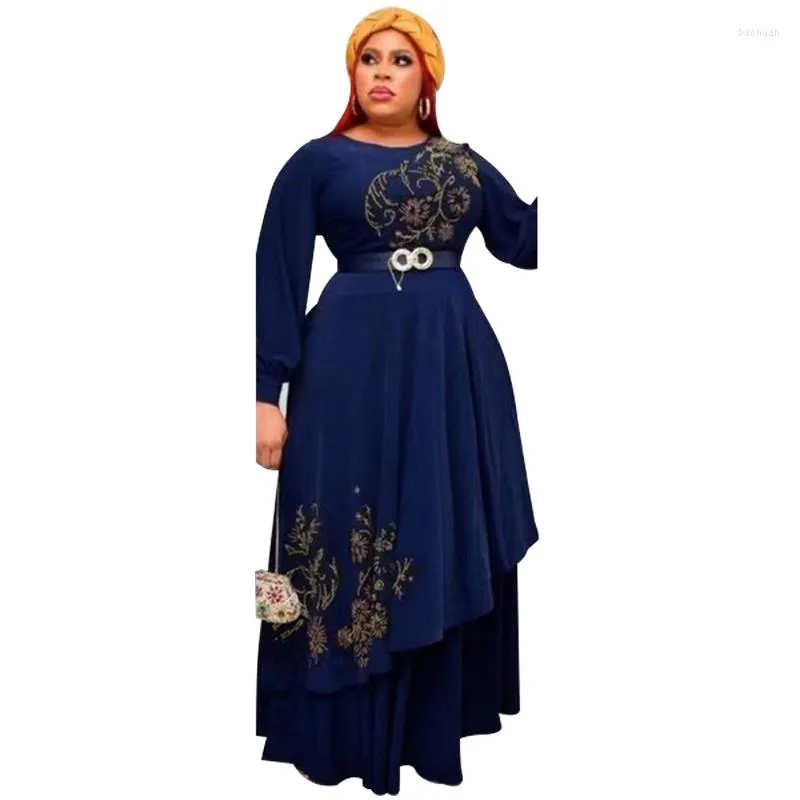 Vêtements ethniques robes de dinde africaine pour les femmes 2023 élégante Robe de soirée de mariage dubaï musulman Abaya à manches longues en mousseline de soie Maxi Robe Boubou