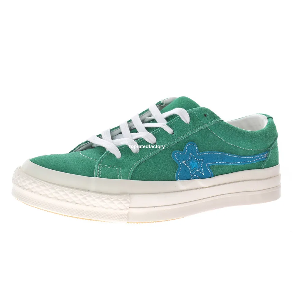 Golf Le Fleur Buty dla mężczyzn One Star Ox Tyler Twórca Jolly Green Suede Skate Bute Męskie skórzane deskorolki Sneakers Women Canvas Sneaker 160322c