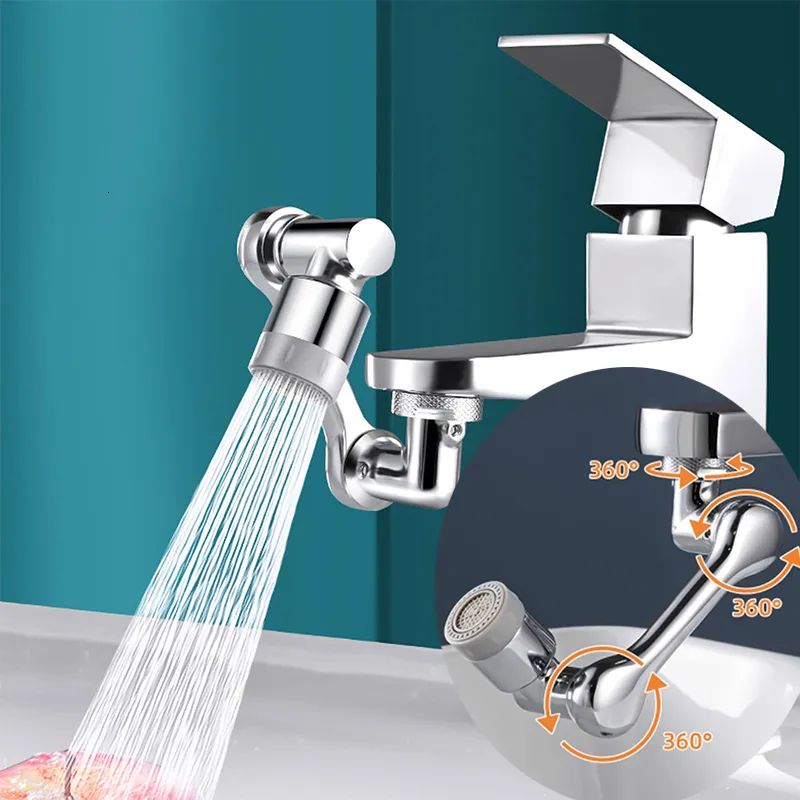 Andere badtoiletbenodigdheden Universal 1080 Rotatie kraan Extender Airator Splash Filter Keuken Tap Extend water Nozzler Adapter Sprayer Bubbler 230308