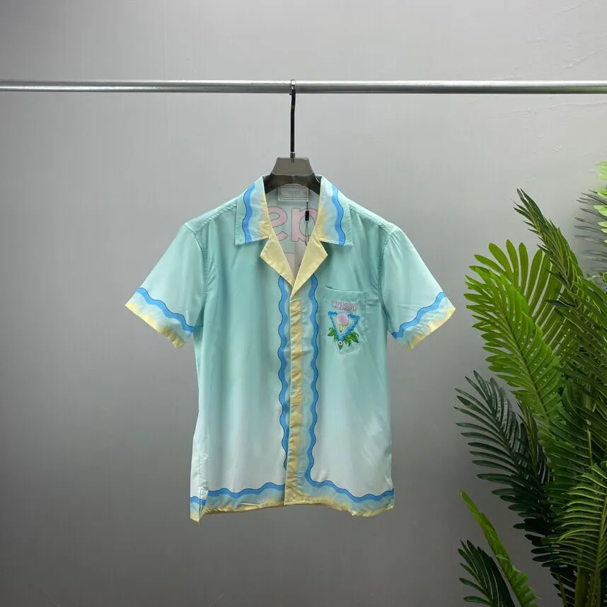 Camisetas Plus para hombre, Polos, novedad de verano 2023, camiseta a la moda con cuello redondo, camisa de manga corta de algodón, camisa hawaiana con estampado de playa, M-3XL E3j487d