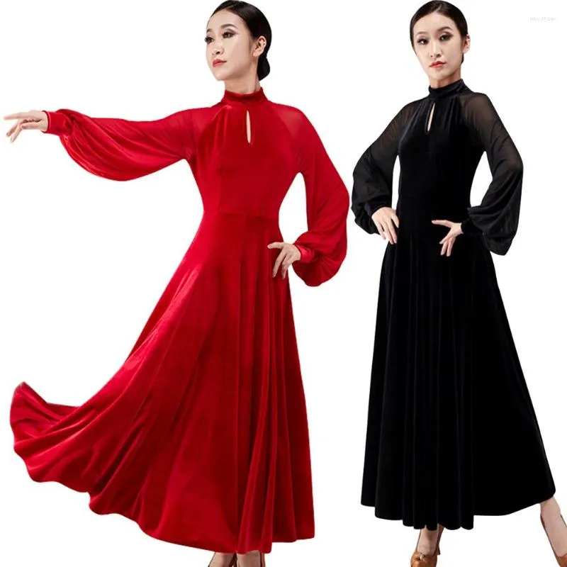 Stage Wear 2023 Modern Dance Ballroom Dance Dress Women Competition Performance Abbigliamento Pratica Costume da sera per feste femminili