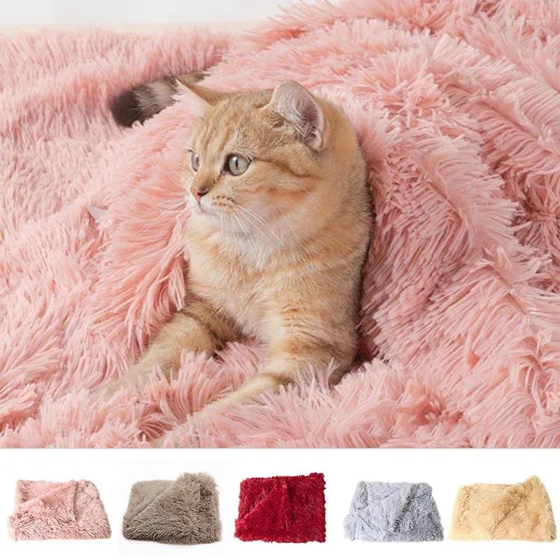 Cat Beds Soft Pet Dog Blanket Sleeping Mat Cushion Warm Puppy Deep Bed Throw Blankets For Small Medium Large Dogs Cats