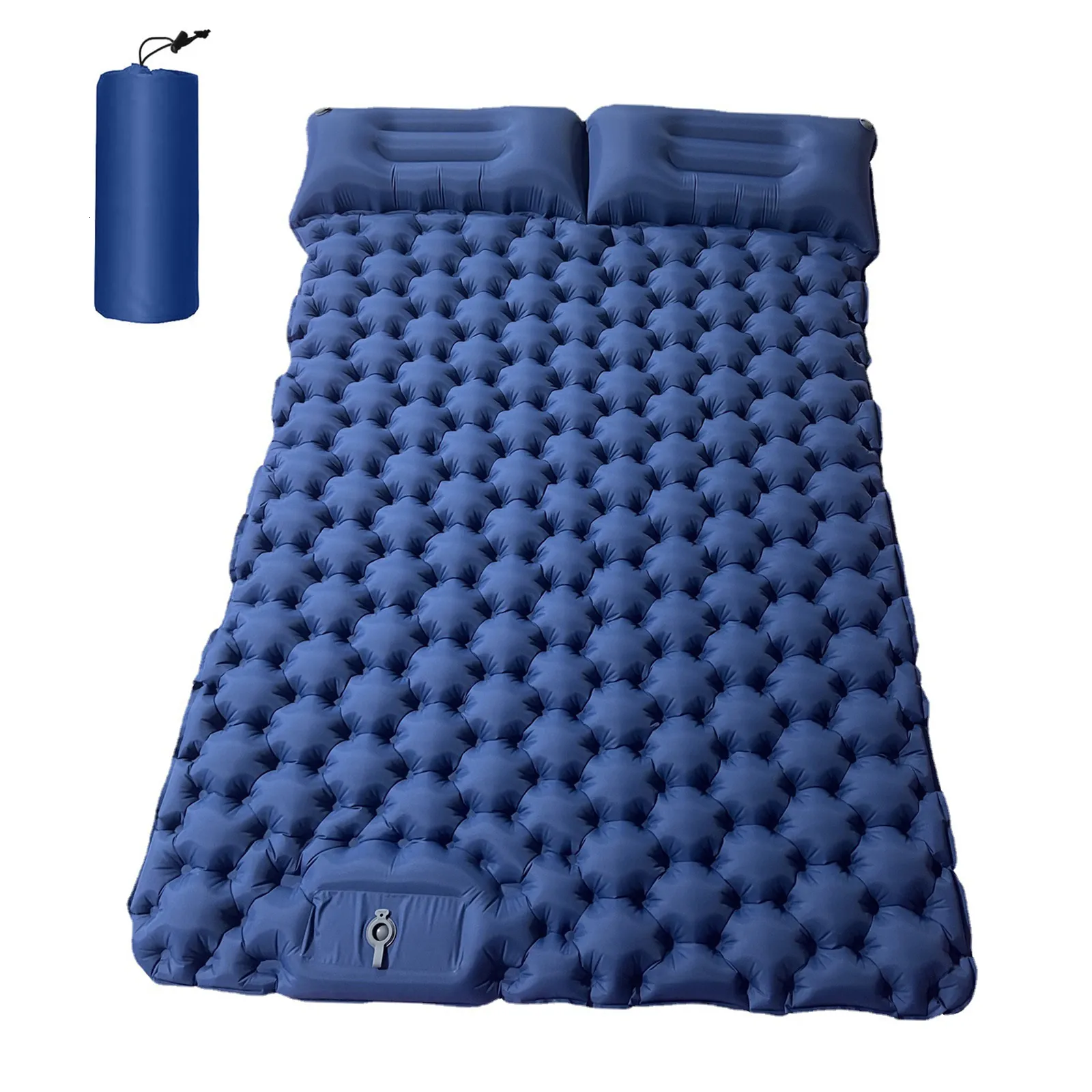 KingCamp Campingmat, ultralichte opblaasbare mat met ingebouwde