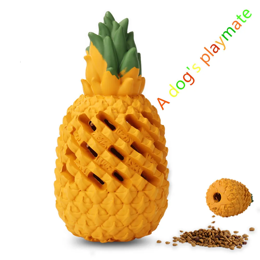 Dog Toys Tuggar för aggressiv ER Tough Dental Toy Intestructible Large S Puppy Pineapple 230307