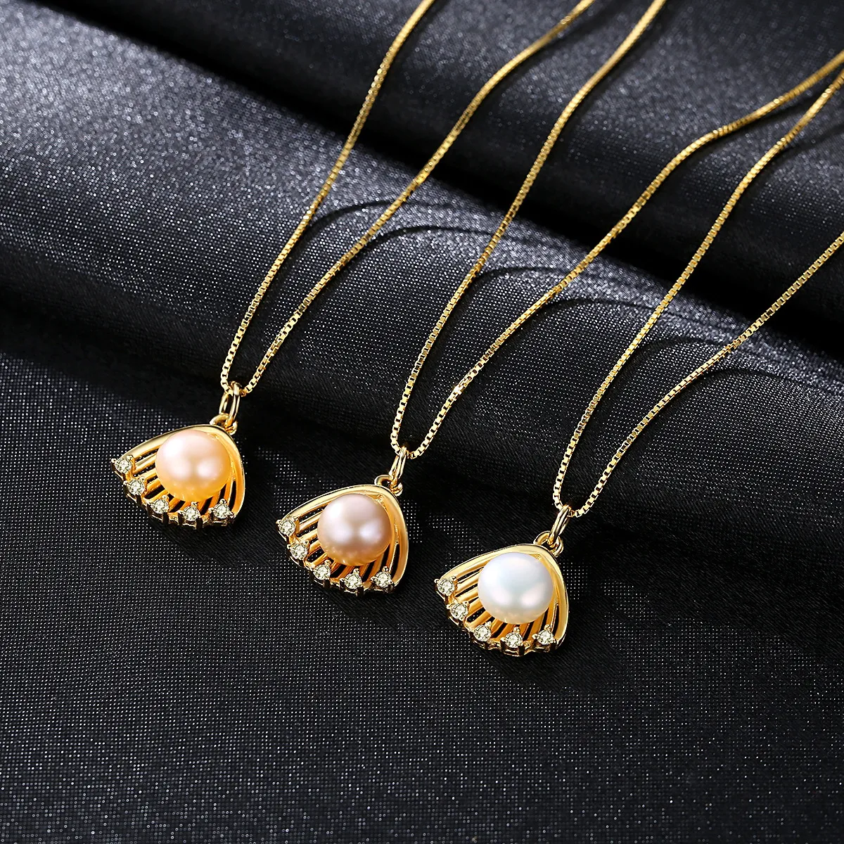 Women shell design freshwater pearl s925 silver pendant necklace sexy and charming collar chain necklace jewelry valentine's day gift