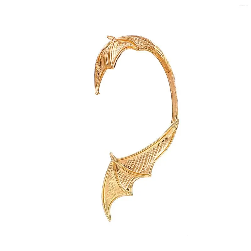 Stud-oorbellen Clip Creative Punk Metal Wing Single Ear Dragon Flying Retro Non-Hole Earring Packs