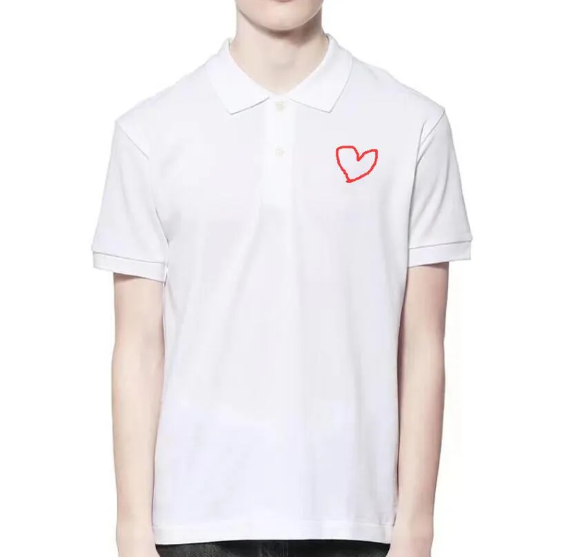 Designerska koszula Polos Peach Haft haft z nadrukiem koszula swobodne mody koszule polo koszulki dla mężczyzny kobieta