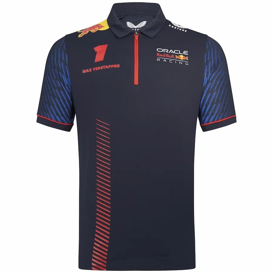 Sport Car Team Fans Tmens T-shirts 2023 F1 Mens t Shirts Driver Max Verstappen Sportswear Men and Women with Leisure Summer Short Sleeve Polo 1# KVE6