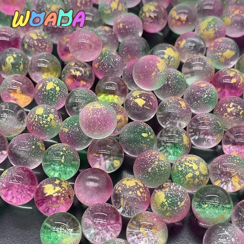 Yoyo 50pcs 12 mm szklane kulki kule uroków czysty maszyna do pinball dekoracja domu do akwarium wazonu akwarium dzieci dzieci 230307