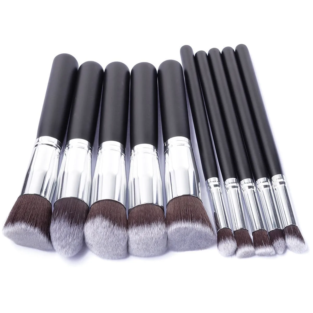 Инструменты макияжа 10 ПК макияж кисти для век Rouge Liquid Foundation Brush Cosmetic Tools Профессиональные мягкие синтетические щетки для волос мини -наборы 230308