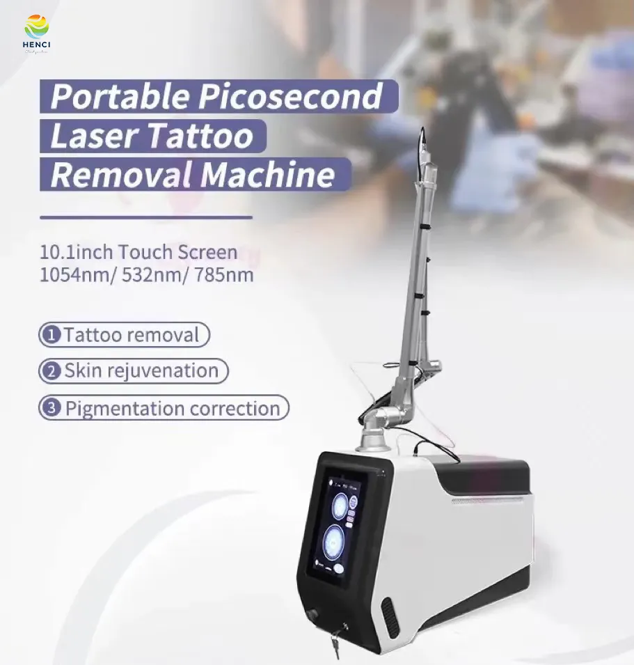 2023 Tragbare Picotech Pikosekunden-Laser-Q-Switch-Nd-Yag-Lasermaschine zur Tattooentfernung