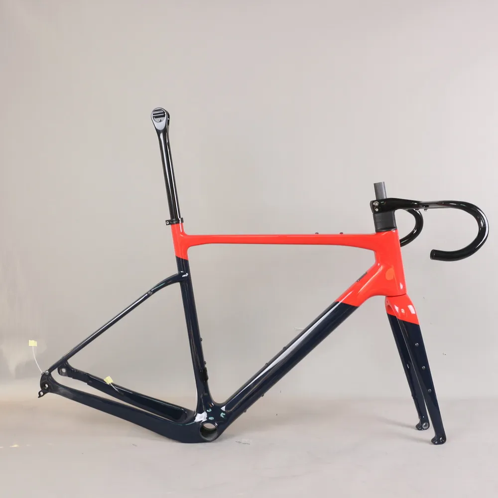 Full Carbon Toray T1000 Disc Gravel Bike Frame GR044 BB386 Bottom Bracket Available Size 49/52/54/56/58cm