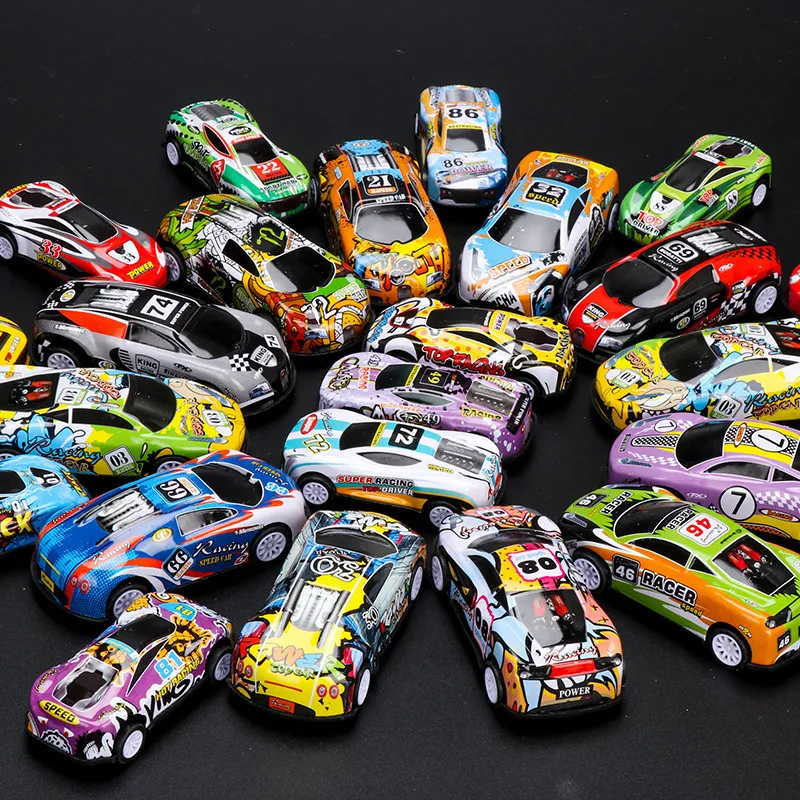 Diecast Rc Track Cars Electric Car Pull Back Model Toy For Boys, Metal