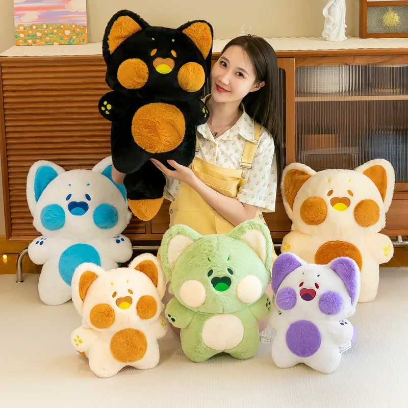 Dudu Dudu Cat Dolus Boll Fluffy Fox Polpestrello dei cartone animato giocattoli Kawaii Kids Girls Birthday Birthda