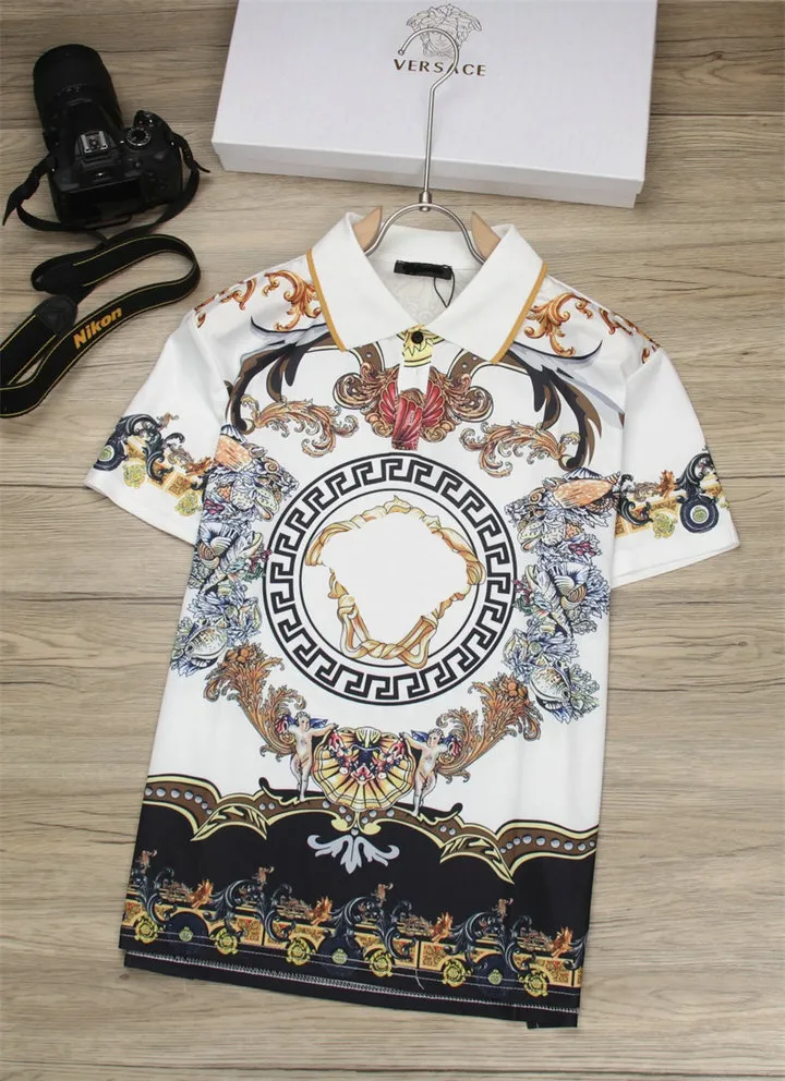Mens Stylist Polo Polo Tirts Luxury Italy Men Cloths Short Sleeve Fashion Disual Men's Summer T Shirt متوفر العديد من الألوان M-4XL