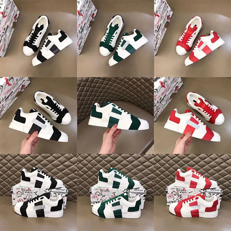 D G Casual Shoes Designer Daymaster Sneakers Sneakers Low Cut Flat Bottom Sorrento Tryckt White Black Leather Sneakers.