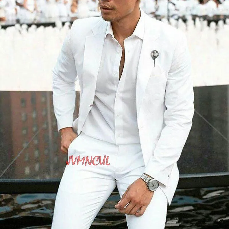 Abito lino cheap bianco uomo