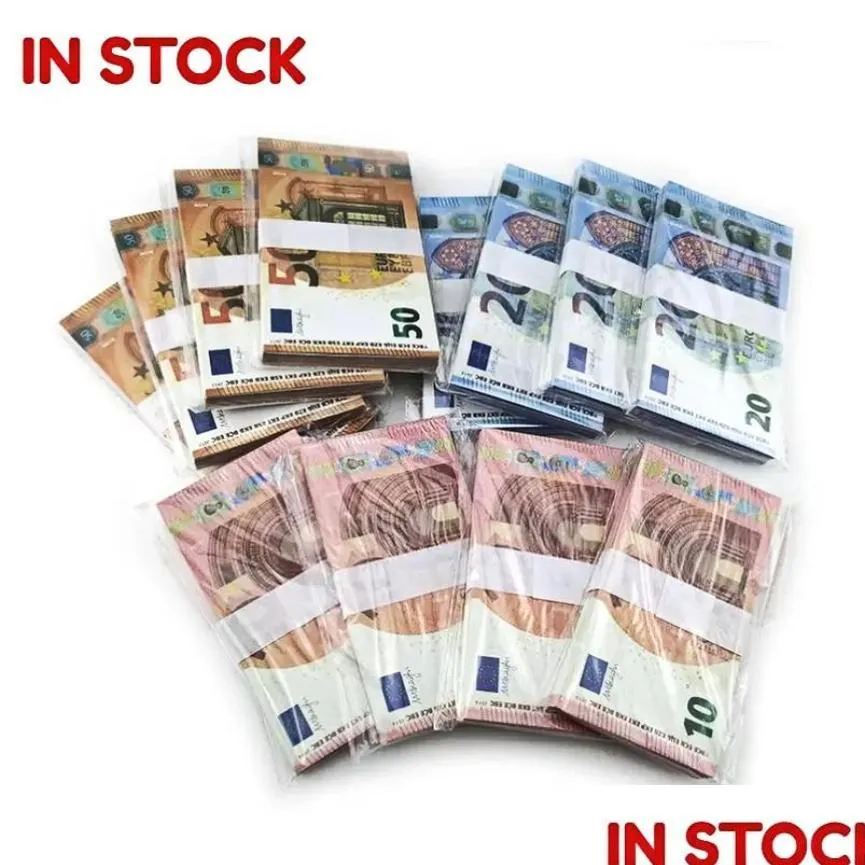 Andere festliche Partyversorgung gefälschter Geld Banknote 10 20 50 100 200 US -Dollar Euros Realistische Spielzeug -Bar Requisiten Kopie Währung Film FAUX DHURKRPAEQ0N8
