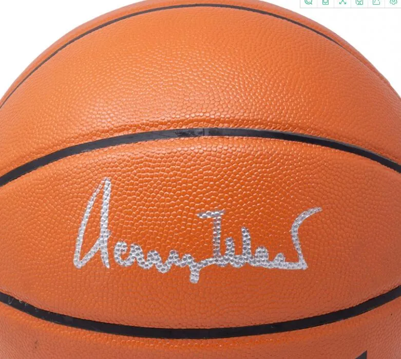 Kolekcjonerski Jerry West Penny Hardaway Paul Mutogo Autographed Podpisany Signatured Signaturer Autograph Autograph Indoor/Outdoor Collection Sprots Basket Ball Ball