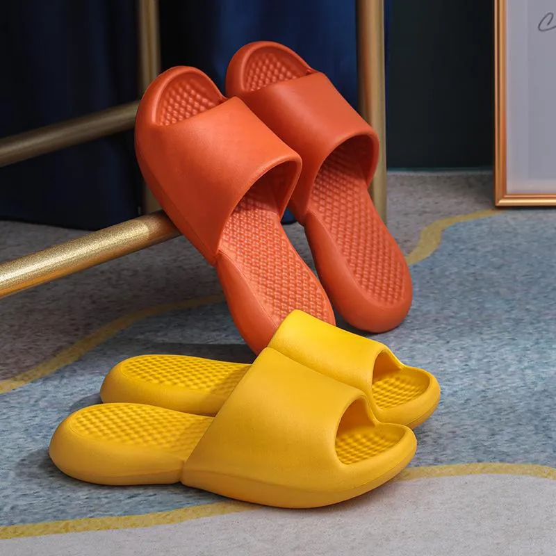 Pantoufles 2023 femmes chaussures intérieur été doux maison sandales hommes EVA anti-dérapant concepteur diapositives bain douche