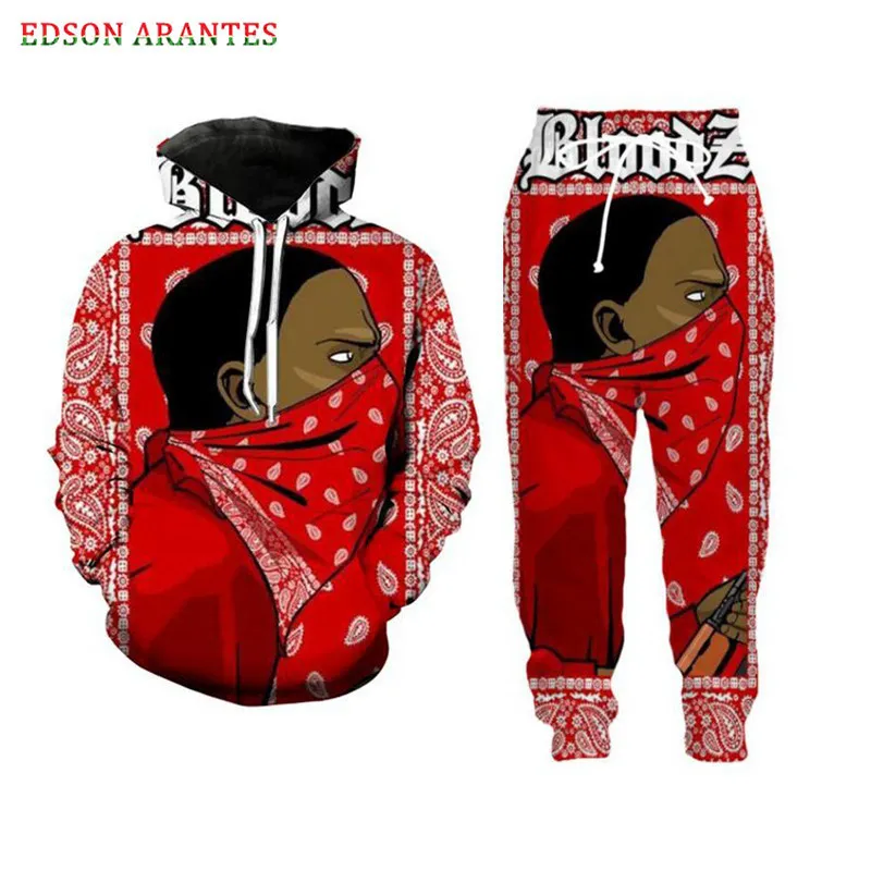 Adidas Track Suit Men Women's Paisley Bandana Print Sweatsuit: