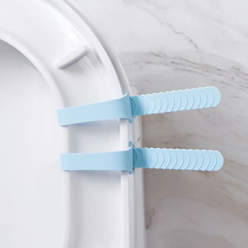 Other Bath Toilet Supplies 5PCS Multifunction Silicone Lid Lifter Handle Antidirty Seat Flap For Home Resilient Antislip Cap 230308