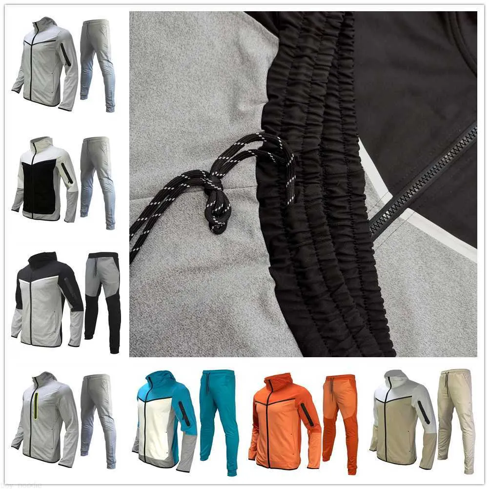 디자이너 Thin One Zip Me Sportwear Jacket Pant Woman Tech Fleece Tracksuit Mens 긴 슬리브 조깅 캐주얼 블루 Techleece Tracksuits Womens PRLM