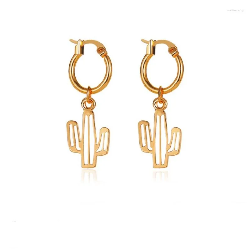 Boucles d'oreilles pendantes MIQIAO cactus plante Pendientes piercing esthétique pour femmes filles bijoux de mode Brincos amis cadeau Boho gothique