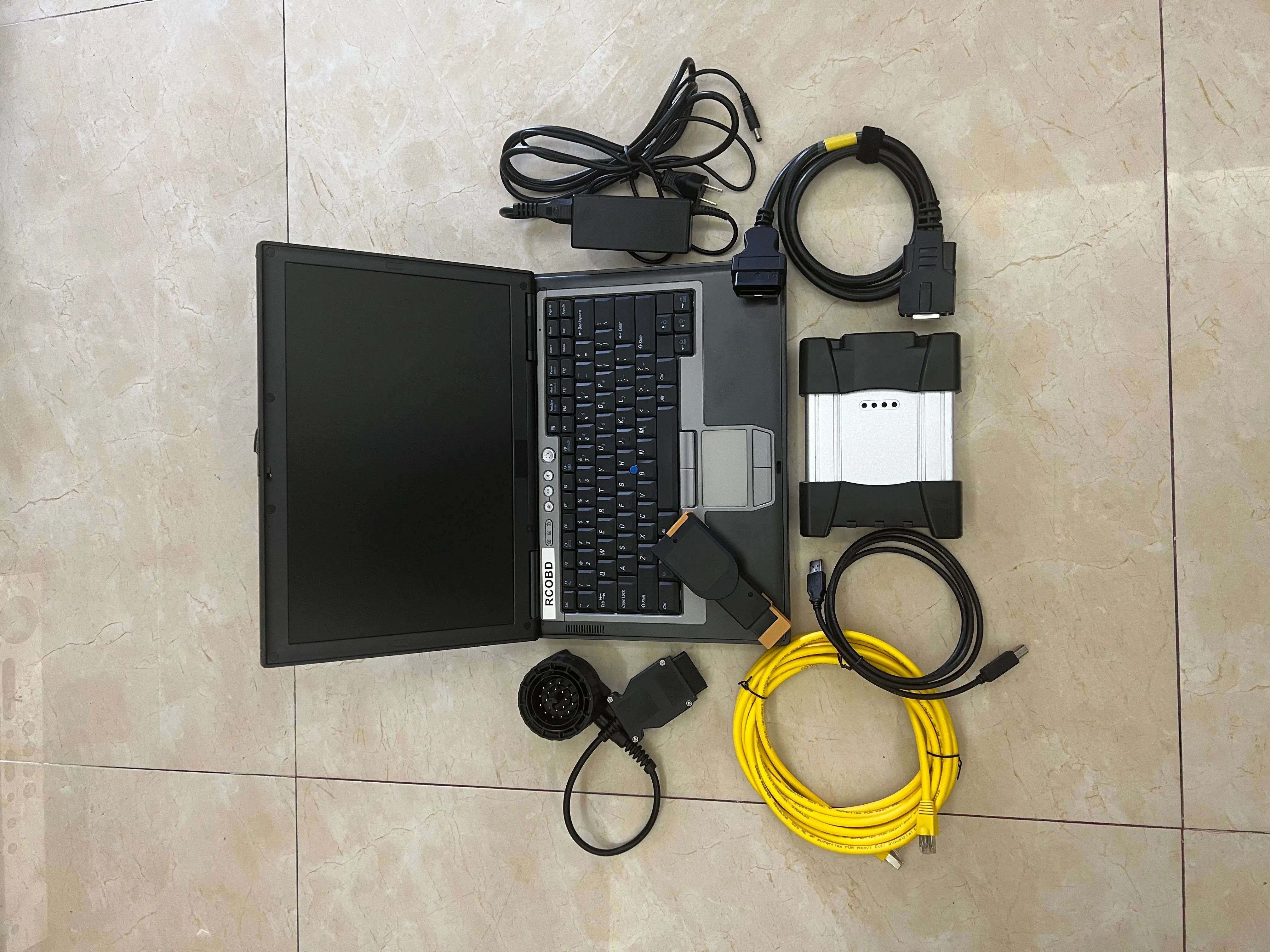 Инструменты для автоматической диагностики BMW ICOM Next с D630 4G, используемый ноутбук, 1 ТБ HDD SSD, версия 03,2024, готовая к использованию