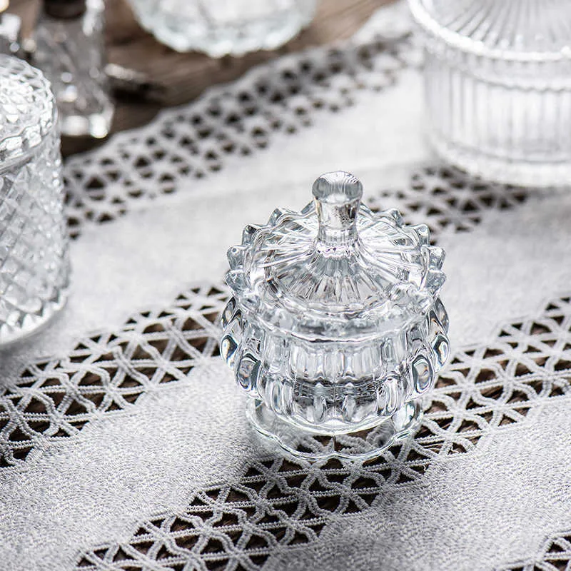 2 Pack Glass Candy Dishes With Lids – 24 Oz Decorative Bowls For Candy, Jewelry, Snacks