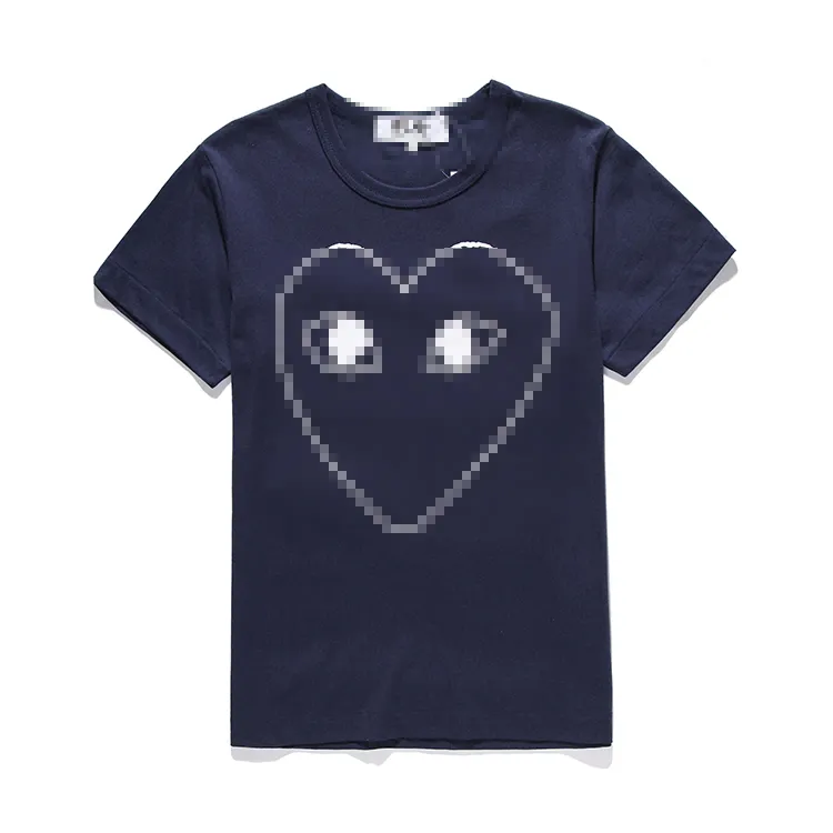 Designer TEE T-shirt da uomo BlUE Com des GarCons PLAY Outline Heart Graphic Tee TAGLIA XL T-shirt da donna