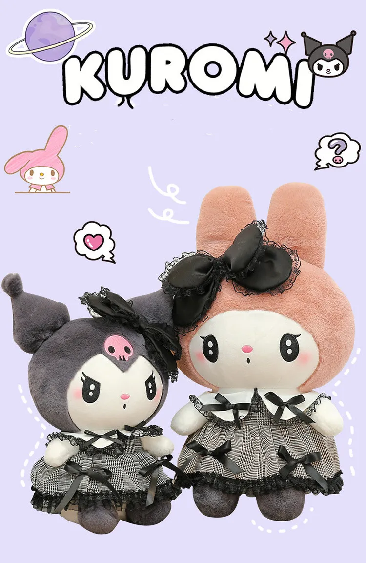 Oreiller Kuromi Sanrioed Mymelody Kawaii nouveau Cartoon oreiller