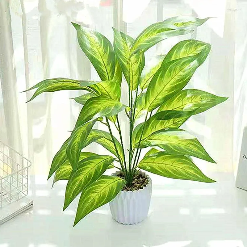 Dekorativa blommor 72 cm 26leaves Artificial Desktop Fake Plants Plastic Multicolor Banyan Tree Indoor Diy Beaut El Year Home Decor Material