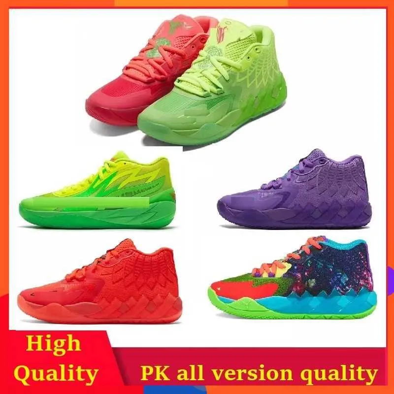 2023 MB1 Low Lemelo Ball Basketballschuhe Kinder Tennis MB.01 Rick und Morty Running Melo Basketballschuhe Queen City Melos MB 2 Lamelos Balls Niedriger Schuh für Kinder Sneakers