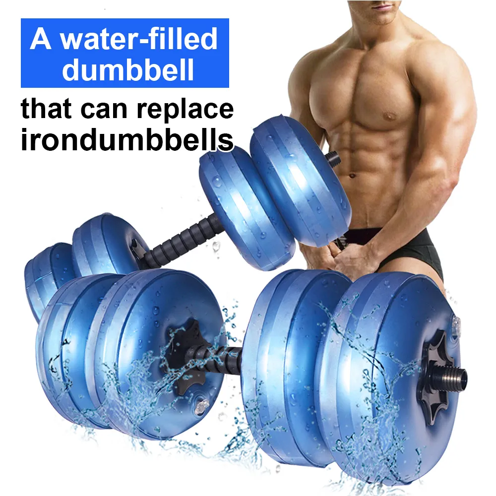 Dumbbells Travel Water Fit Set Fitnessstudio Gewichte 20 kg 30 kg 60 kg tragbar einstellbar für Männer Frauen Arm Muscle Training Home Fitness 230307