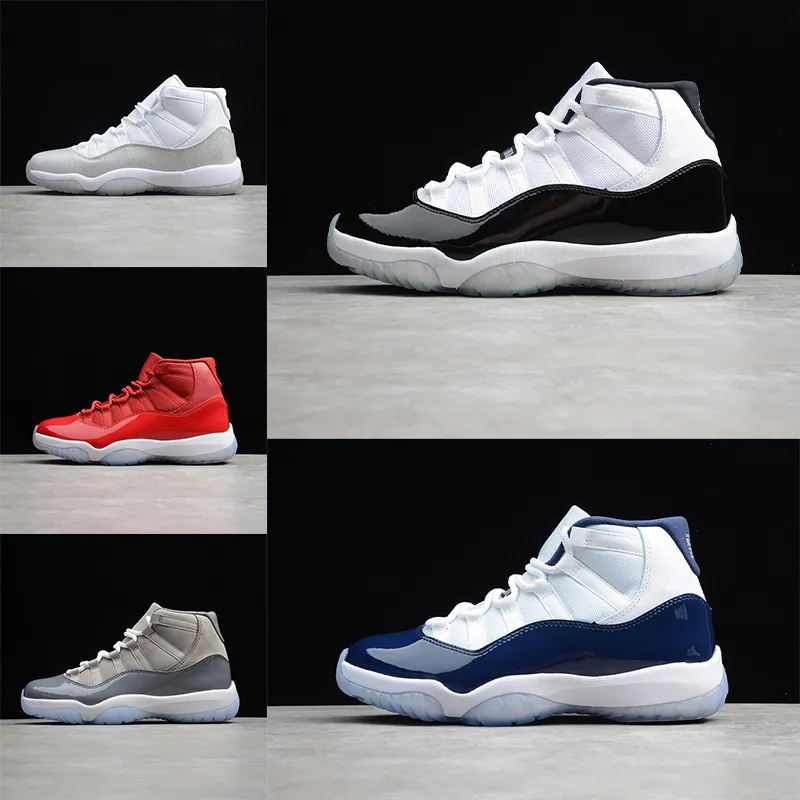 Jumpman 11 11s Red Black Oreo Basketball Shoes Bordeaux Electric