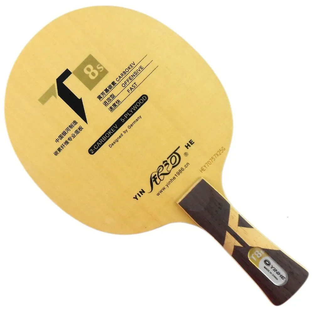 Table Tennis Raquets本物のYinhe Galaxy T8s T 8S Blade T8S 5wood 2 Carbokev Ping Pong Racket Base Raquete de 230307