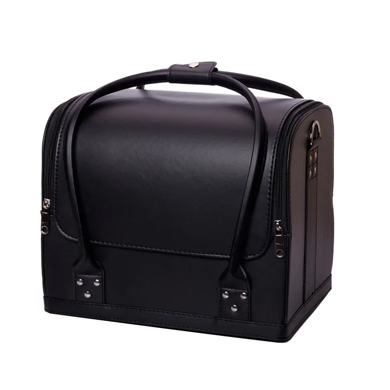 Kosmetiktaschen Koffer Make -up -Beutel große Kapazität Multilayer tragbares Reisemake -up -Werkzeugfall 230308