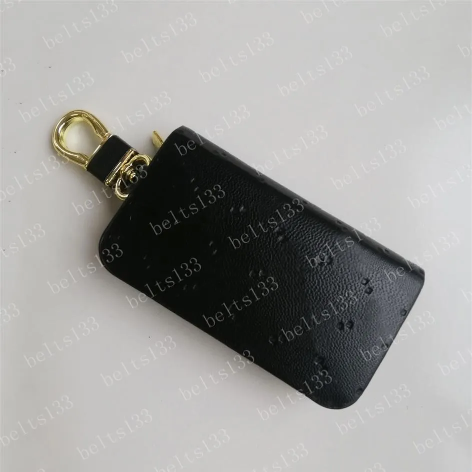 2022 Fashion Key Buckle Bag lovers Car Keychain Handmade Leather Smooth Surface Keychains Man Woman Purse Bags Pendant Accessories235j