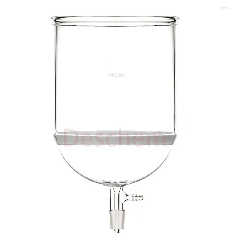 10000ml 34/35 Glass Buchner Funnel 10L #3 Porosity Filter Suction Adapter