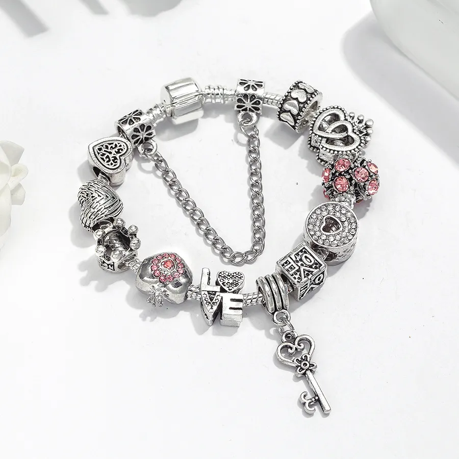 Bracciale Con Ciondolo A Cuore "Thank You" Spencer Purdy - Gioiello In Argento Per Dire Grazie A Donne E Insegnanti