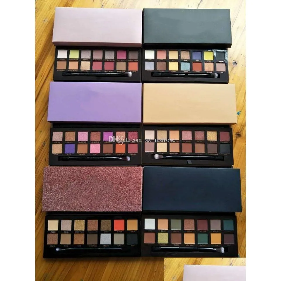 Eye Shadow High Quality Brand Makeup Palette 14Colors Limited Eyeshadow With Brush Drop Delivery Health Beauty Eyes Dhuam